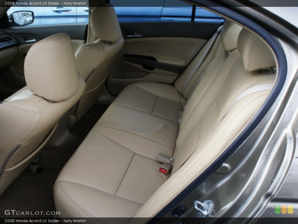 Ivory Interior Rear Seat for the 2008 Honda Accord LX Sedan #77411507