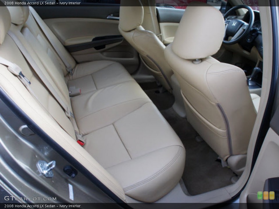 Ivory Interior Rear Seat for the 2008 Honda Accord LX Sedan #77411634