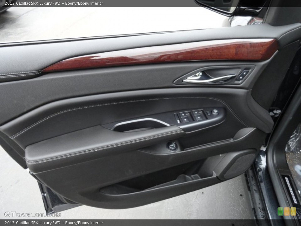 Ebony/Ebony Interior Door Panel for the 2013 Cadillac SRX Luxury FWD #77411989