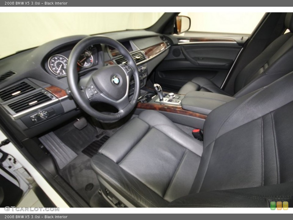 Black 2008 BMW X5 Interiors