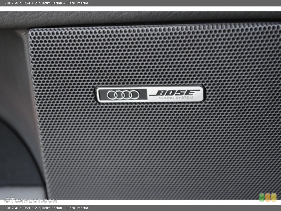 Black Interior Audio System for the 2007 Audi RS4 4.2 quattro Sedan #77412237