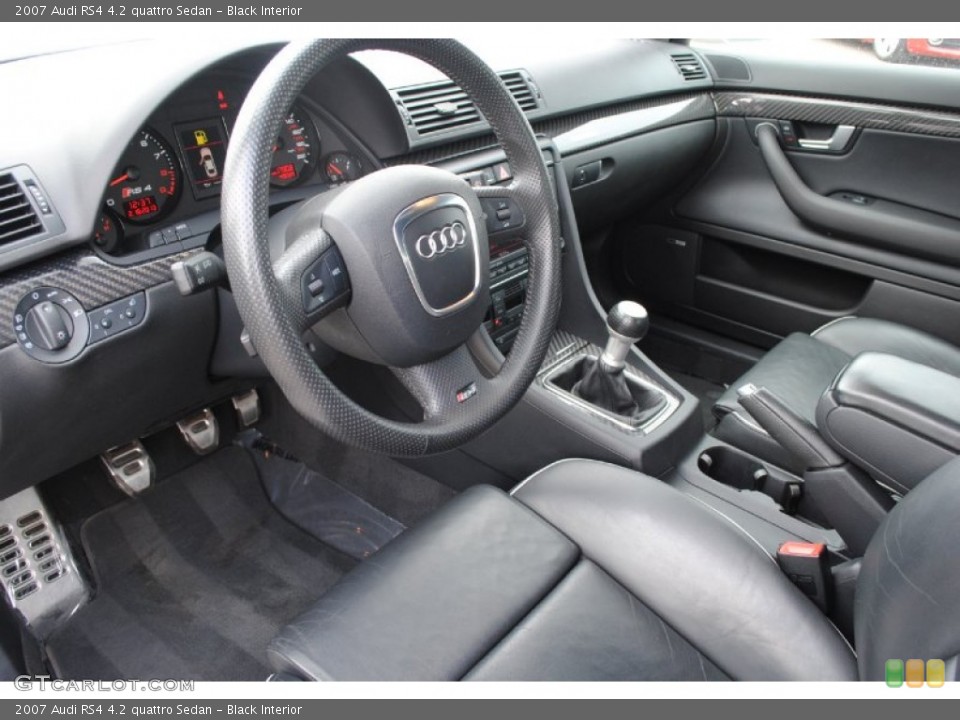Black Interior Prime Interior for the 2007 Audi RS4 4.2 quattro Sedan #77412297