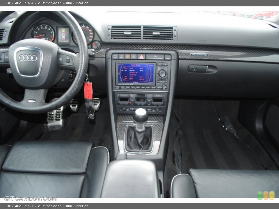 Black Interior Dashboard for the 2007 Audi RS4 4.2 quattro Sedan #77412924