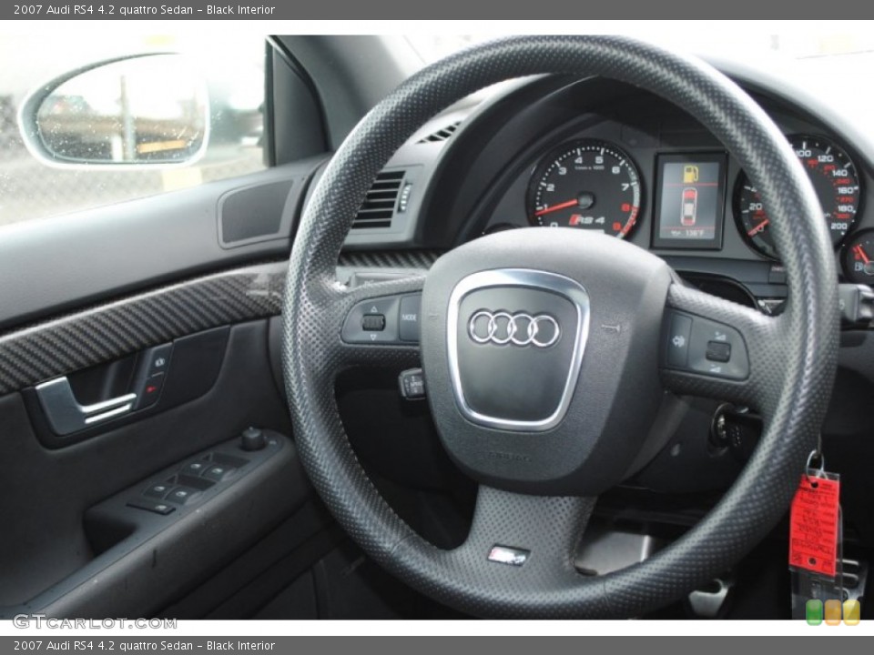 Black Interior Steering Wheel for the 2007 Audi RS4 4.2 quattro Sedan #77412948