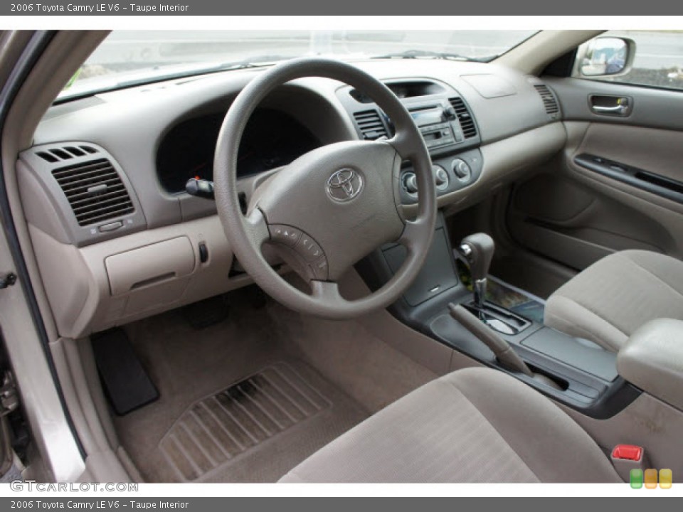Taupe Interior Prime Interior for the 2006 Toyota Camry LE V6 #77412981