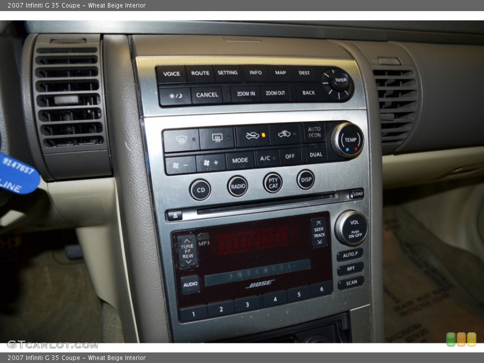 Wheat Beige Interior Controls for the 2007 Infiniti G 35 Coupe #77413197