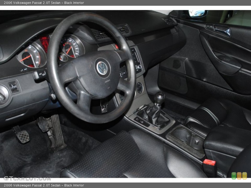 Black Interior Prime Interior for the 2006 Volkswagen Passat 2.0T Sedan #77413562