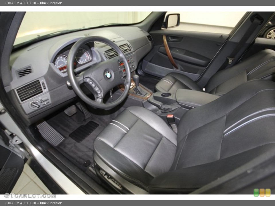Black 2004 BMW X3 Interiors