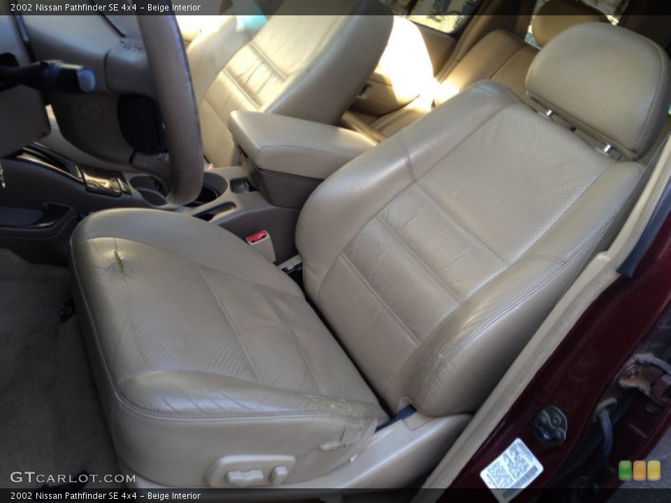 Beige Interior Front Seat for the 2002 Nissan Pathfinder SE 4x4 #77413878