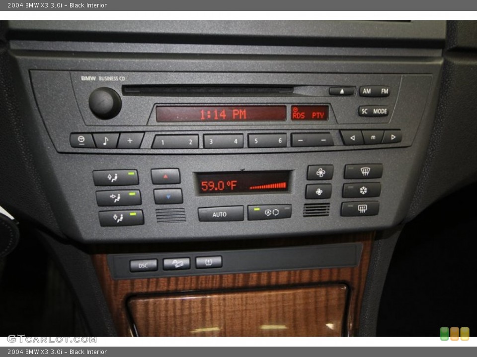 Black Interior Controls for the 2004 BMW X3 3.0i #77413896