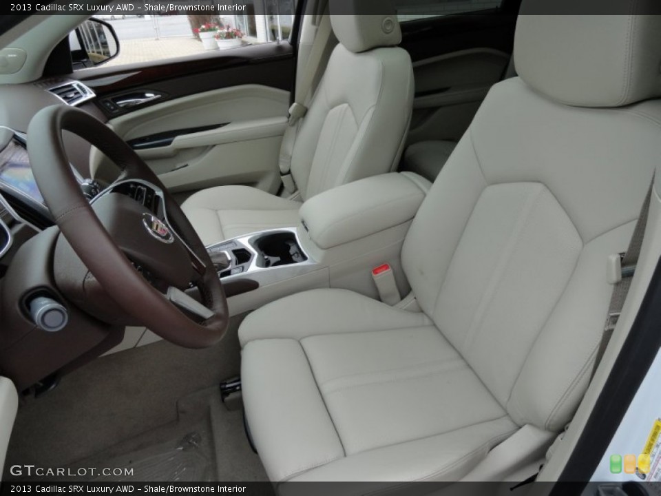 Shale/Brownstone Interior Front Seat for the 2013 Cadillac SRX Luxury AWD #77413923