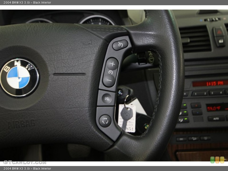 Black Interior Controls for the 2004 BMW X3 3.0i #77413959