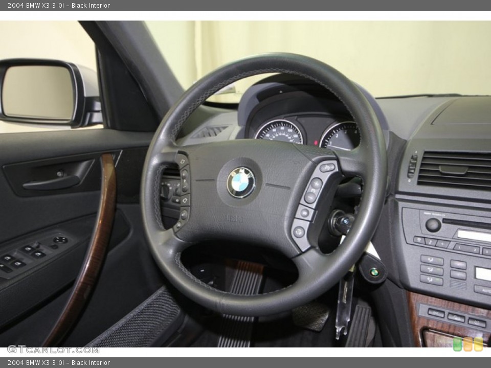 Black Interior Steering Wheel for the 2004 BMW X3 3.0i #77414034