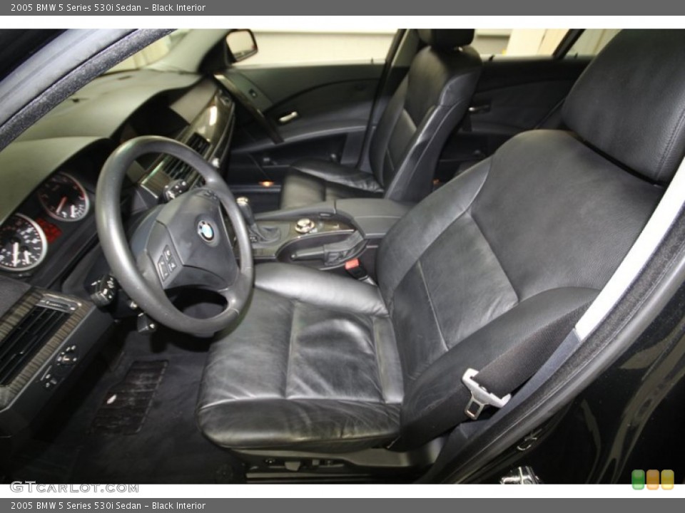 Black Interior Front Seat for the 2005 BMW 5 Series 530i Sedan #77414363