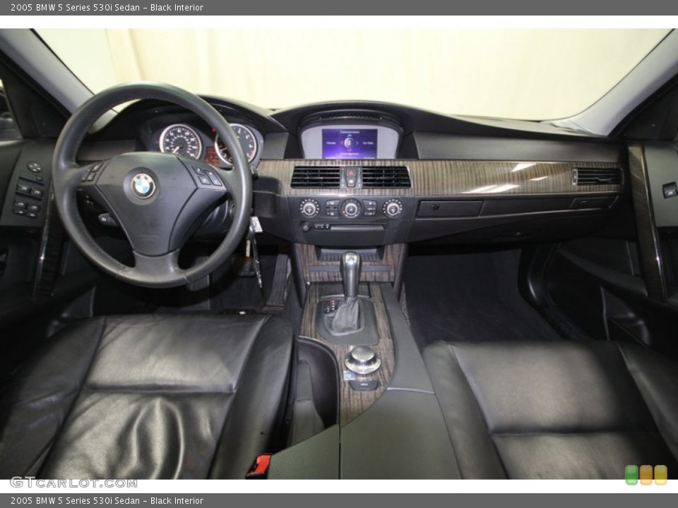 Black Interior Dashboard for the 2005 BMW 5 Series 530i Sedan #77414390