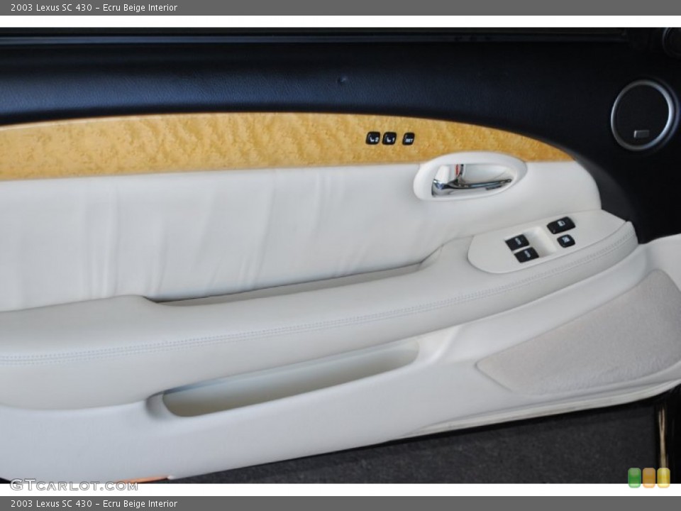 Ecru Beige Interior Door Panel for the 2003 Lexus SC 430 #77414424