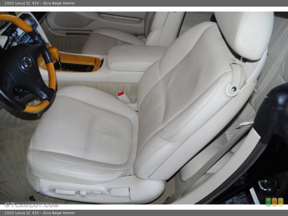 Ecru Beige Interior Front Seat for the 2003 Lexus SC 430 #77414505
