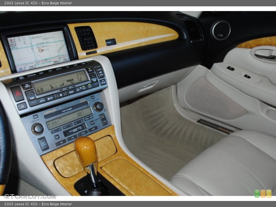 Ecru Beige Interior Dashboard for the 2003 Lexus SC 430 #77414548