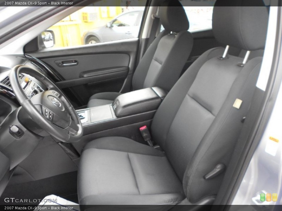 Black Interior Front Seat for the 2007 Mazda CX-9 Sport #77414598