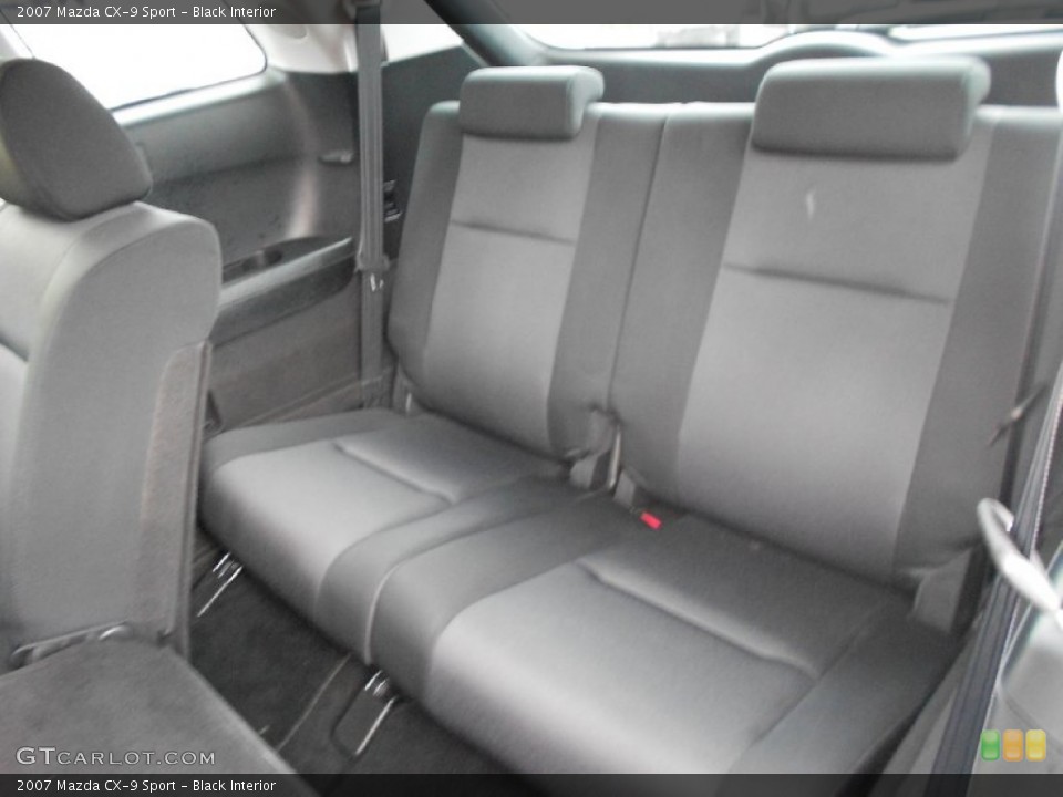 Black Interior Rear Seat for the 2007 Mazda CX-9 Sport #77414703