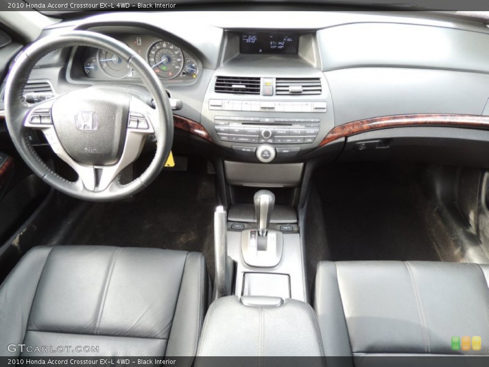 Black Interior Dashboard for the 2010 Honda Accord Crosstour EX-L 4WD #77414773