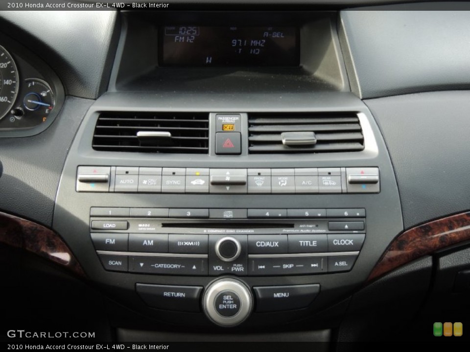 Black Interior Controls for the 2010 Honda Accord Crosstour EX-L 4WD #77414853