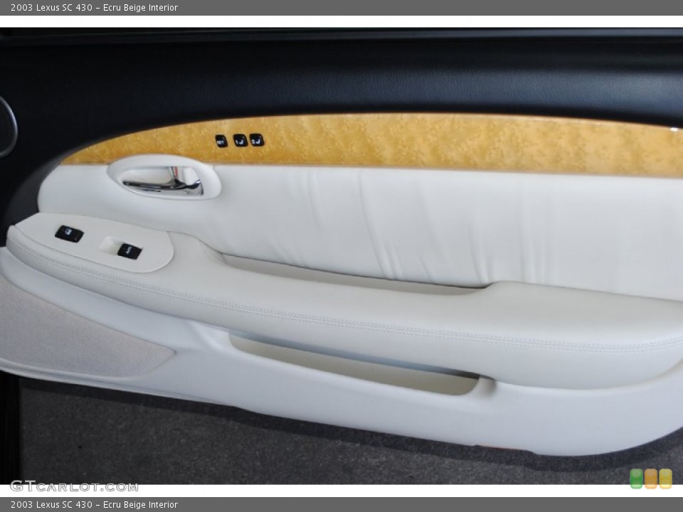 Ecru Beige Interior Door Panel for the 2003 Lexus SC 430 #77414907