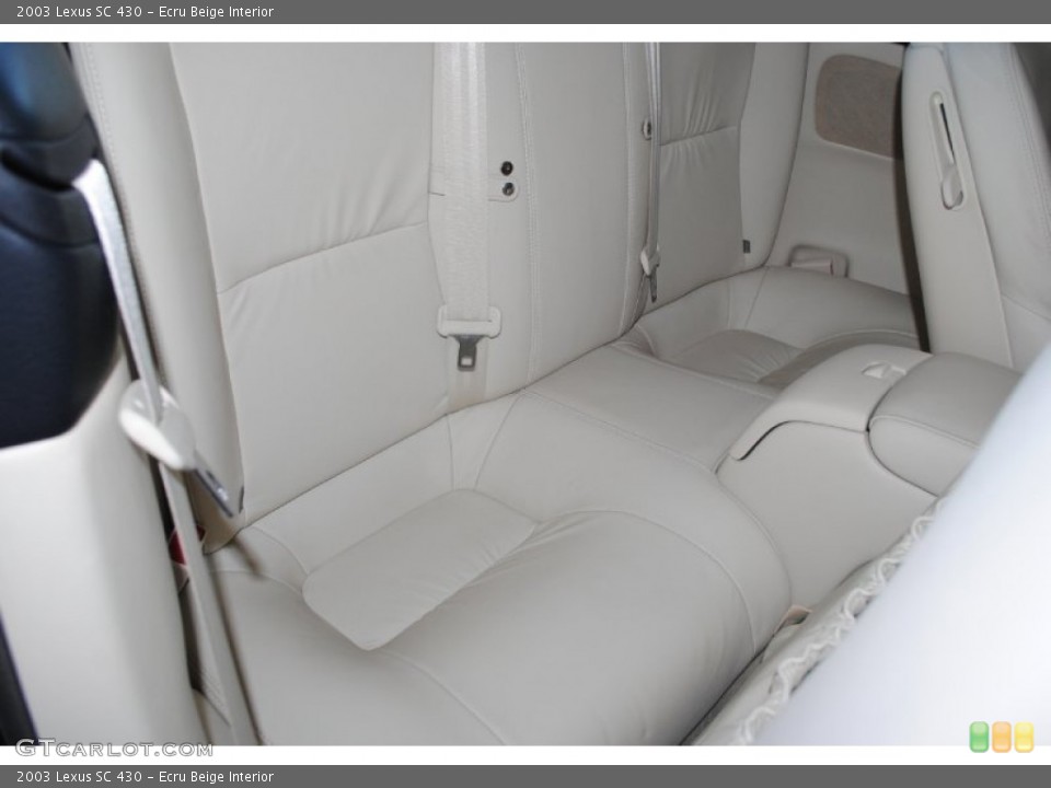Ecru Beige Interior Rear Seat for the 2003 Lexus SC 430 #77415005