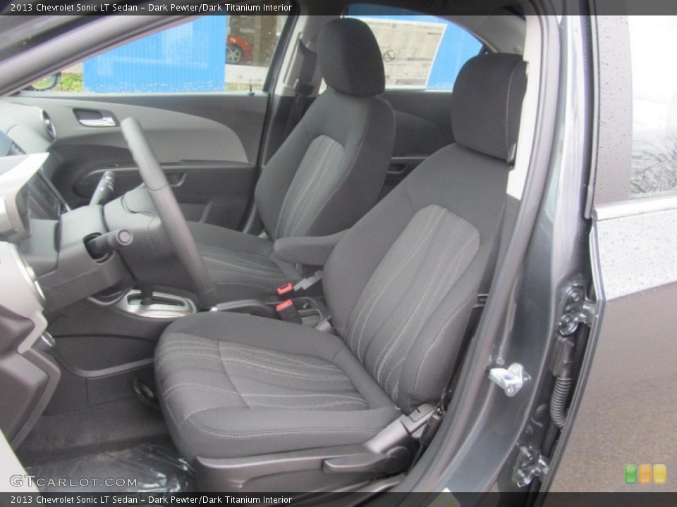 Dark Pewter/Dark Titanium Interior Front Seat for the 2013 Chevrolet Sonic LT Sedan #77415473
