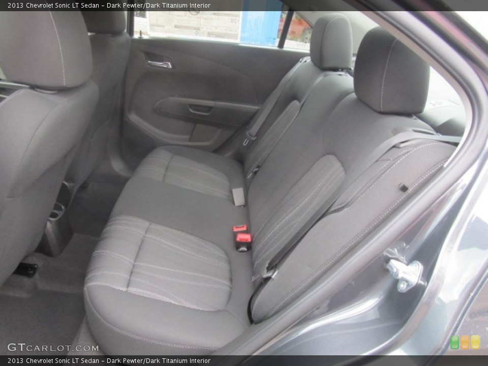 Dark Pewter/Dark Titanium Interior Rear Seat for the 2013 Chevrolet Sonic LT Sedan #77415489