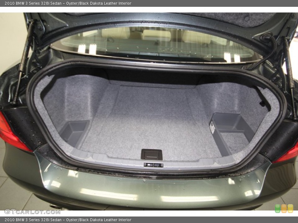 Oyster/Black Dakota Leather Interior Trunk for the 2010 BMW 3 Series 328i Sedan #77415745