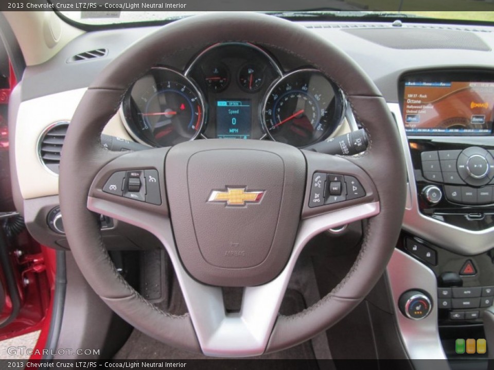 Cocoa/Light Neutral Interior Steering Wheel for the 2013 Chevrolet Cruze LTZ/RS #77416356