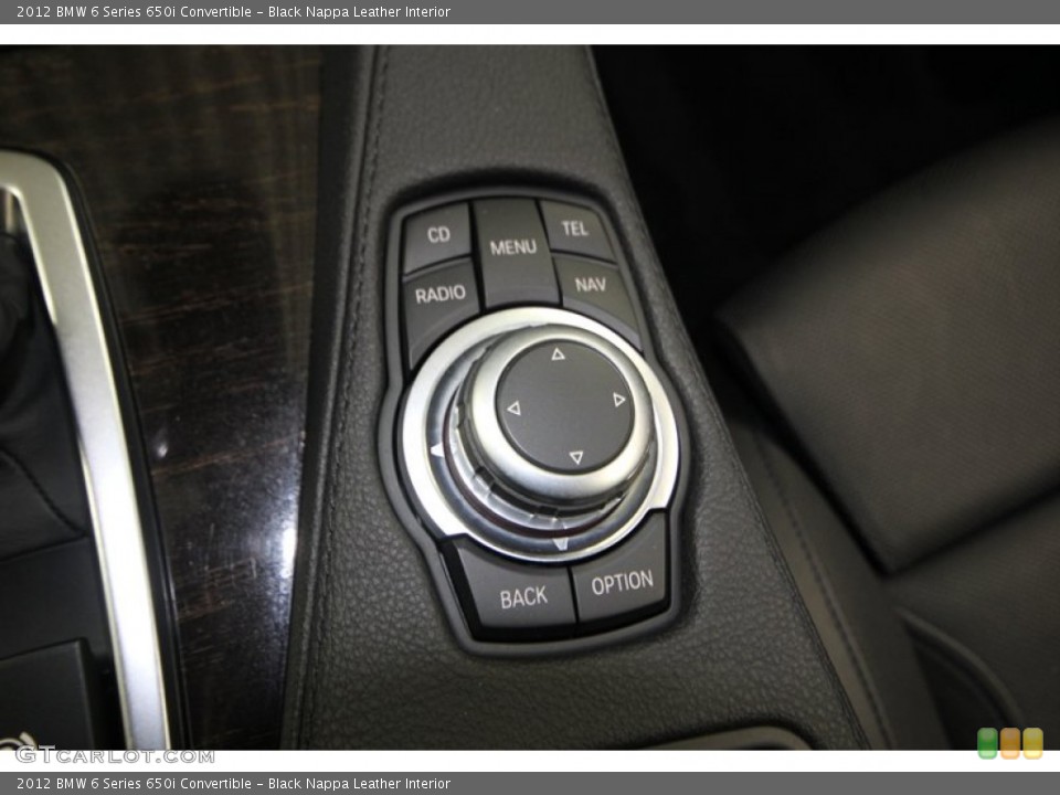 Black Nappa Leather Interior Controls for the 2012 BMW 6 Series 650i Convertible #77416458