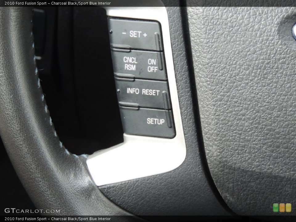 Charcoal Black/Sport Blue Interior Controls for the 2010 Ford Fusion Sport #77416479