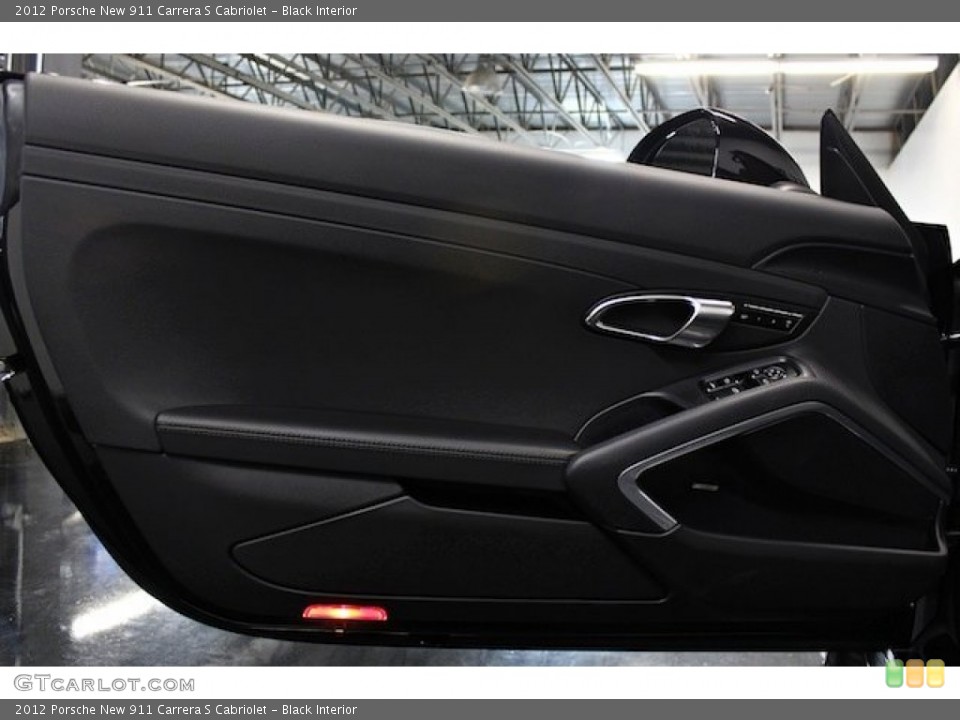 Black Interior Door Panel for the 2012 Porsche New 911 Carrera S Cabriolet #77417145