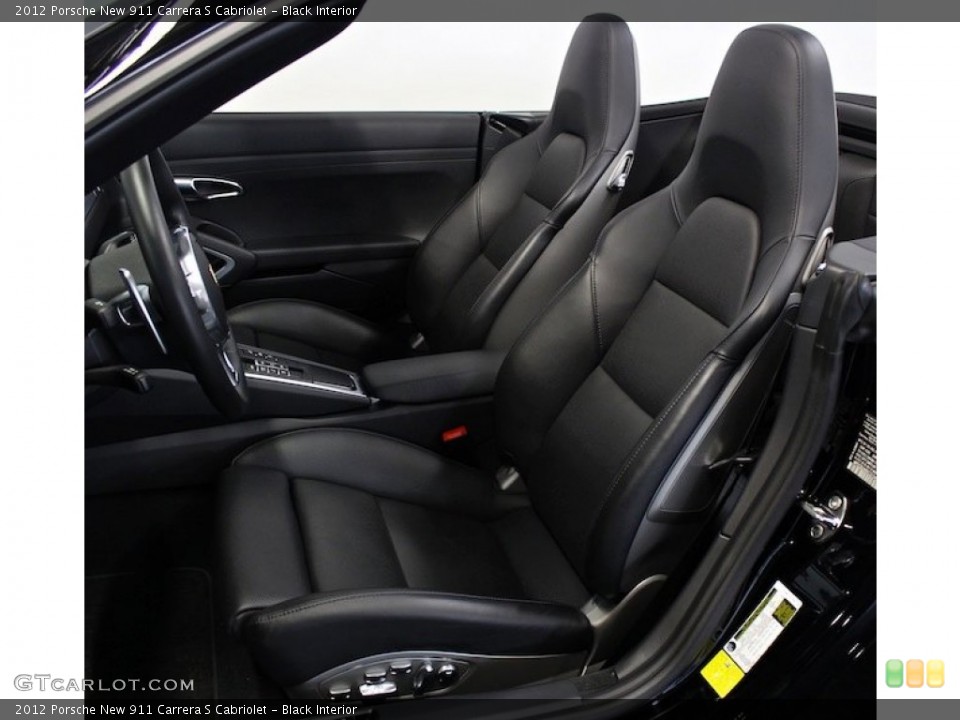 Black Interior Photo for the 2012 Porsche New 911 Carrera S Cabriolet #77417256