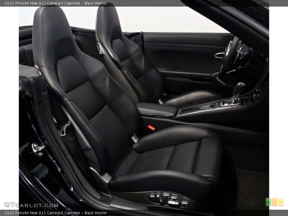 Black Interior Photo for the 2012 Porsche New 911 Carrera S Cabriolet #77417274