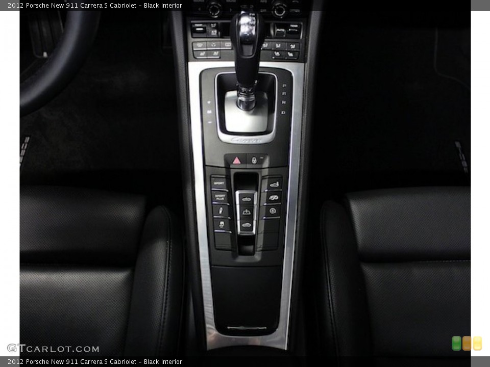 Black Interior Controls for the 2012 Porsche New 911 Carrera S Cabriolet #77417550