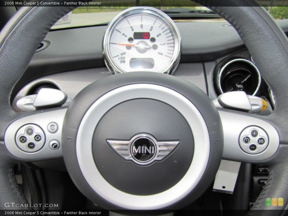 Panther Black Interior Steering Wheel for the 2006 Mini Cooper S Convertible #77417609