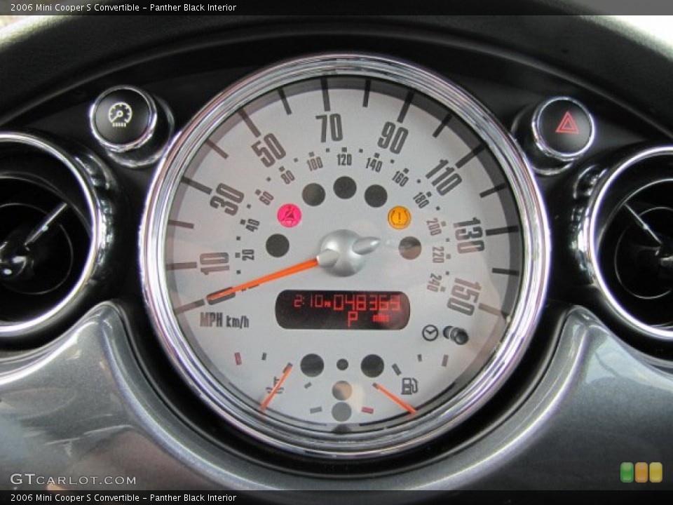 Panther Black Interior Gauges for the 2006 Mini Cooper S Convertible #77417707