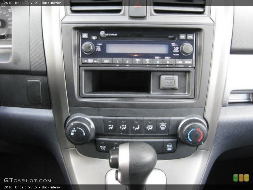 Black Interior Controls for the 2010 Honda CR-V LX #77418146