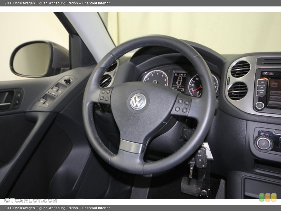 Charcoal Interior Steering Wheel for the 2010 Volkswagen Tiguan Wolfsburg Edition #77418229