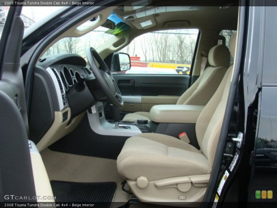 Beige Interior Front Seat for the 2008 Toyota Tundra Double Cab 4x4 #77418293