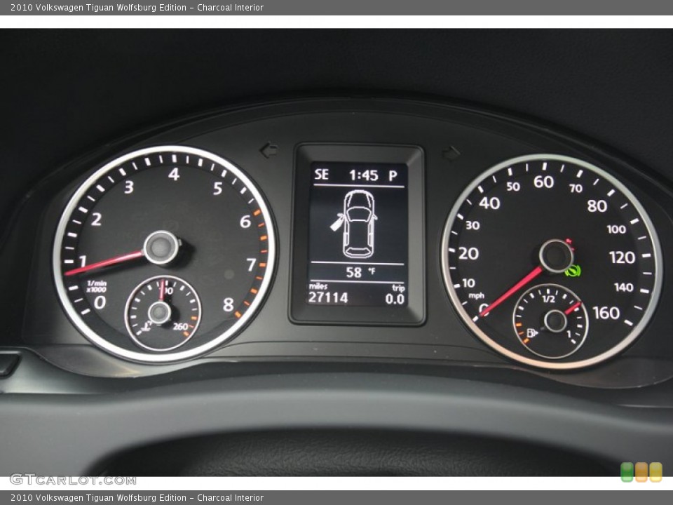 Charcoal Interior Gauges for the 2010 Volkswagen Tiguan Wolfsburg Edition #77418482
