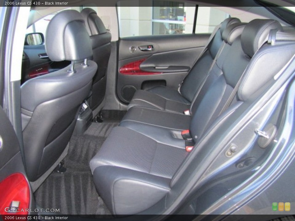Black Interior Rear Seat for the 2006 Lexus GS 430 #77419476