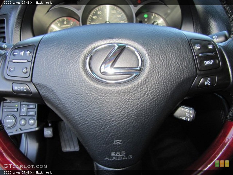 Black Interior Steering Wheel for the 2006 Lexus GS 430 #77419682