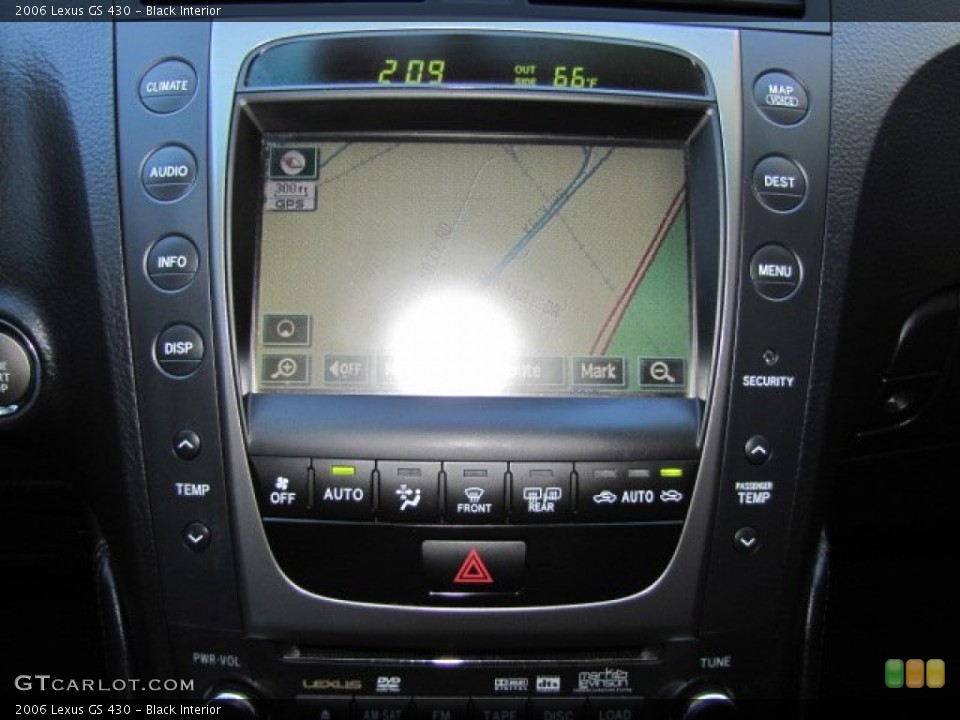 Black Interior Navigation for the 2006 Lexus GS 430 #77419764