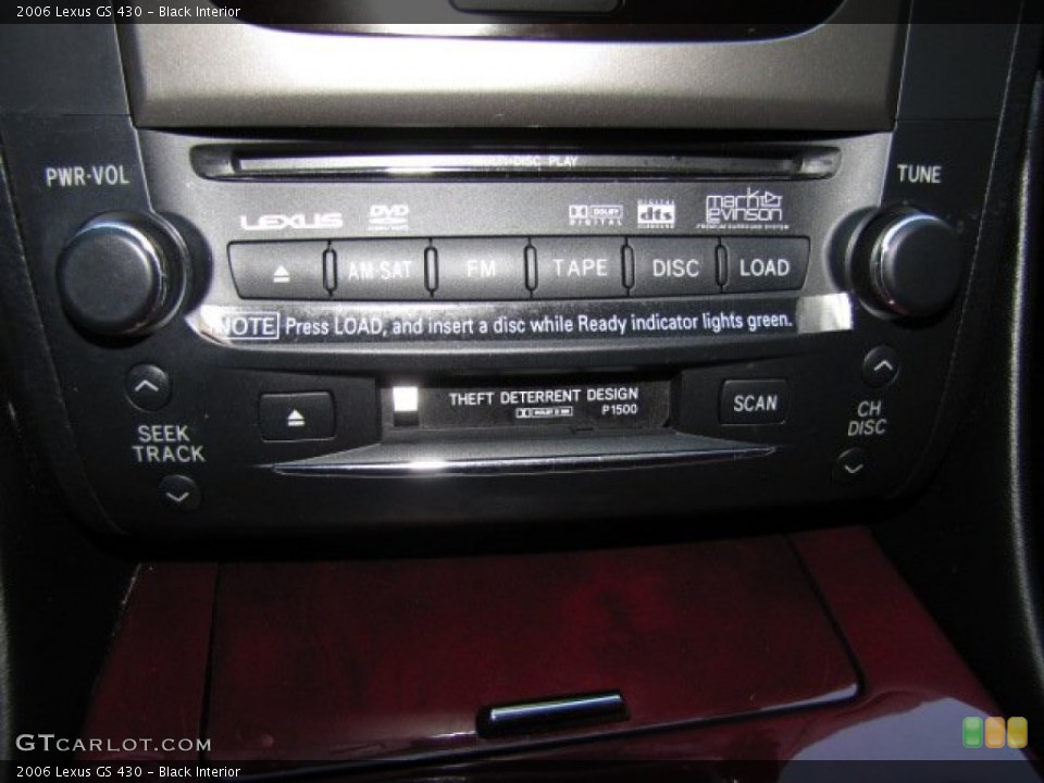 Black Interior Controls for the 2006 Lexus GS 430 #77419823