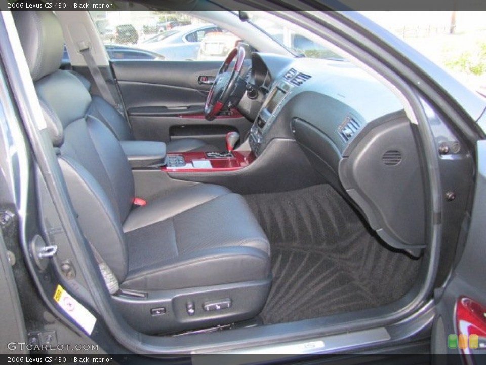 Black Interior Front Seat for the 2006 Lexus GS 430 #77419875