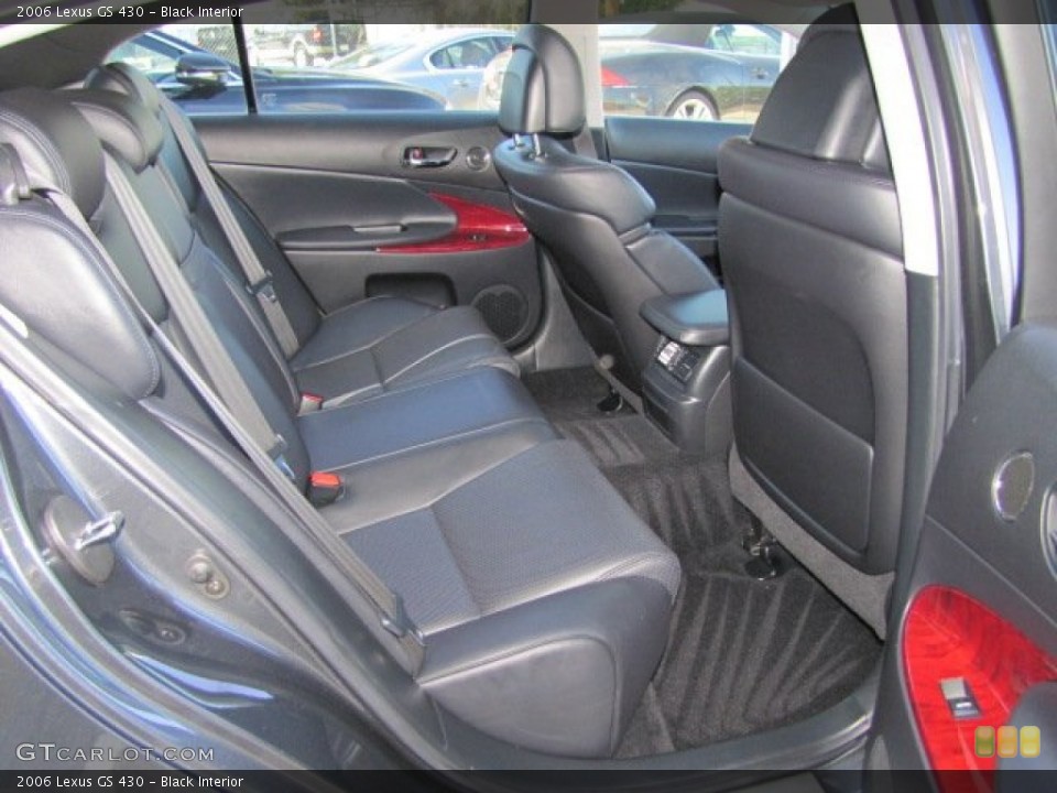 Black Interior Rear Seat for the 2006 Lexus GS 430 #77419927